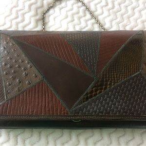 Vintage snake skin hand bag